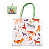 Rpet opvouwbare tas- bag barks hond