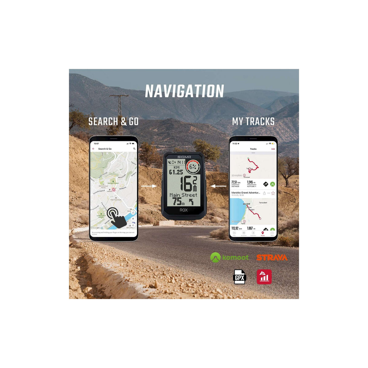 Sigma fietscomputer rox 4.0 endurance gps
