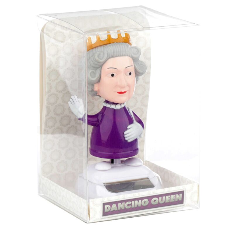 Dansende koningin zonnecel solar pal poppetje