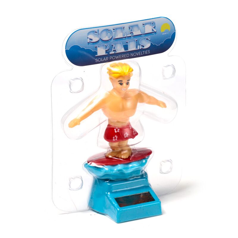 Surfer dude zonnecel solar pal poppetje