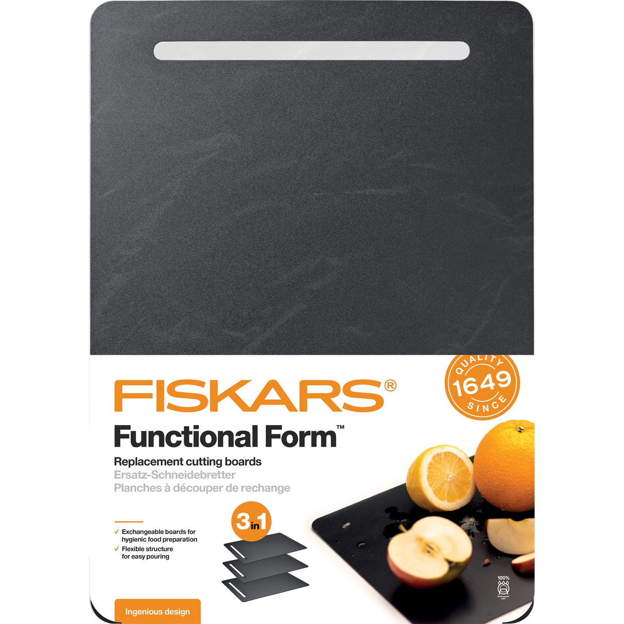 Fiskars Functional Form Kunststof snijplanken 3-delig