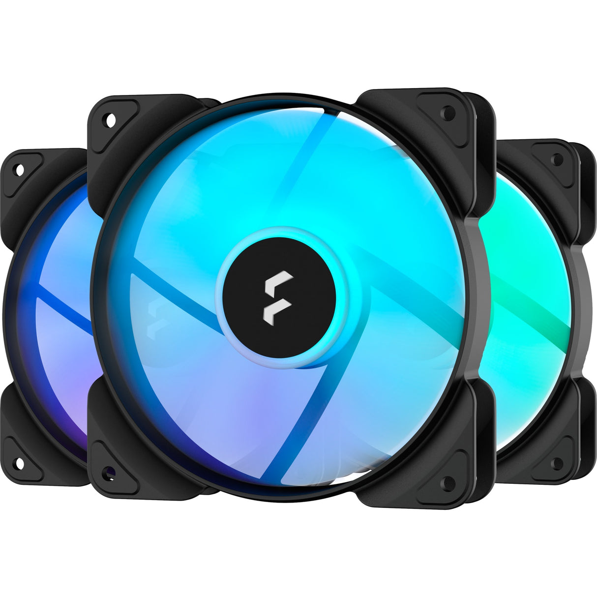 Fractal design aspect 12 rgb pwm black frame 3 fan pack