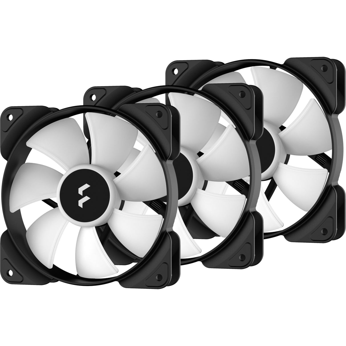 Fractal design aspect 12 rgb pwm black frame 3 fan pack