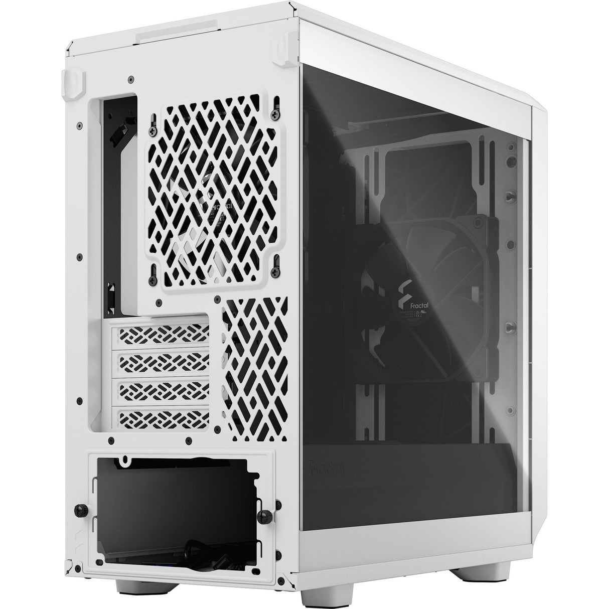 Fractal design meshify 2 mini white tg clear tint