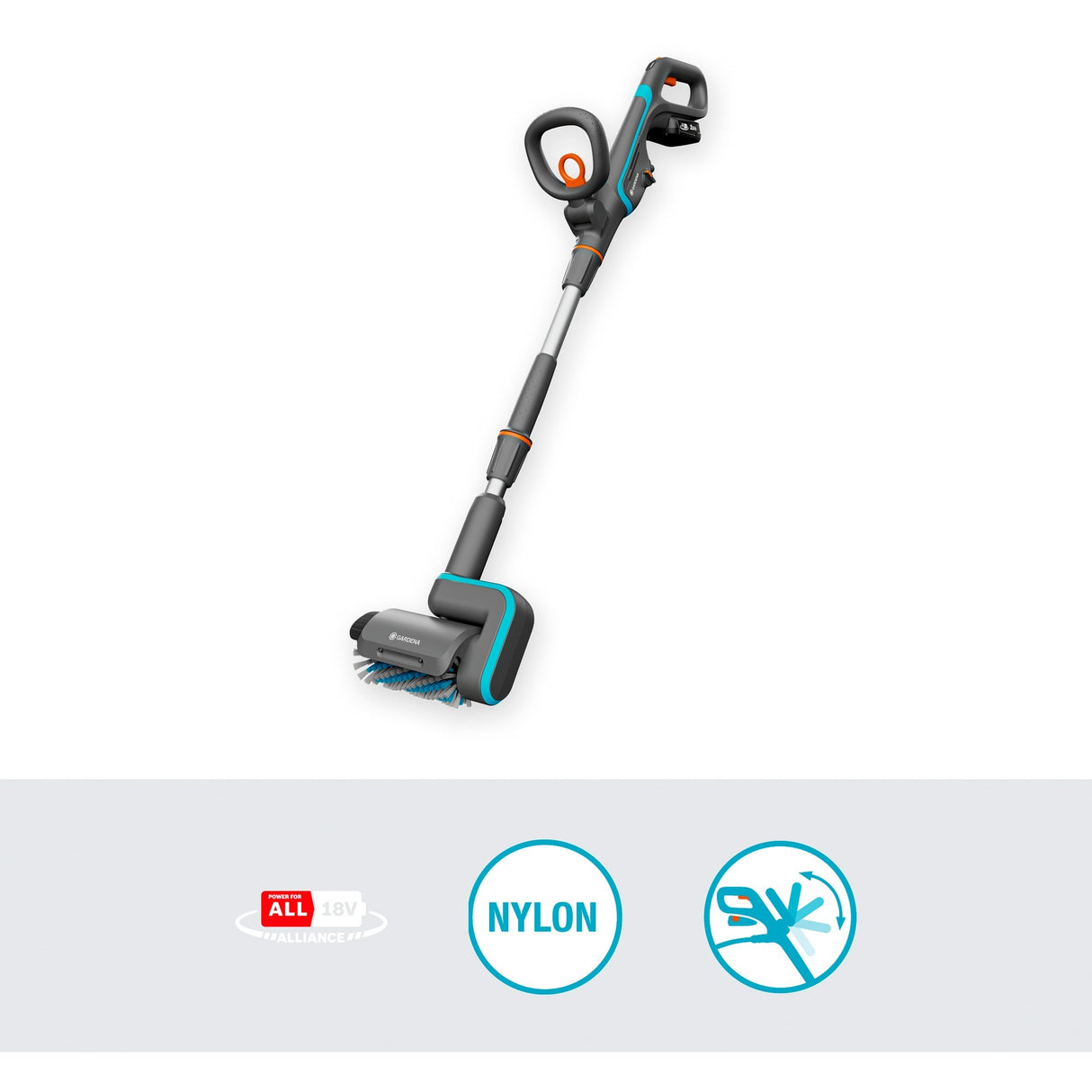 GARDENA Accu-multireiniger AquaBrush Patio 03 18V P4A set