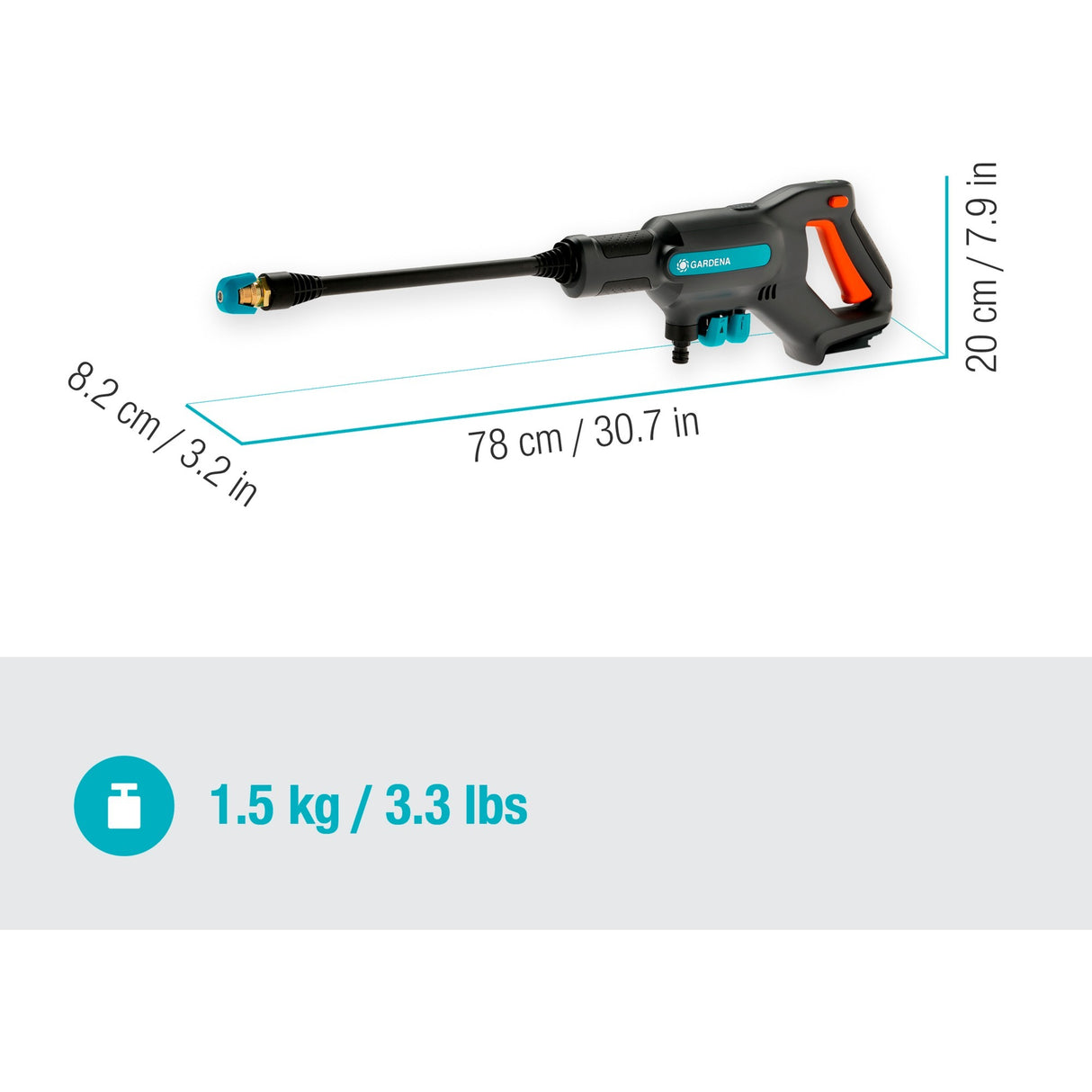 GARDENA AquaClean 24 18 V P4A solo