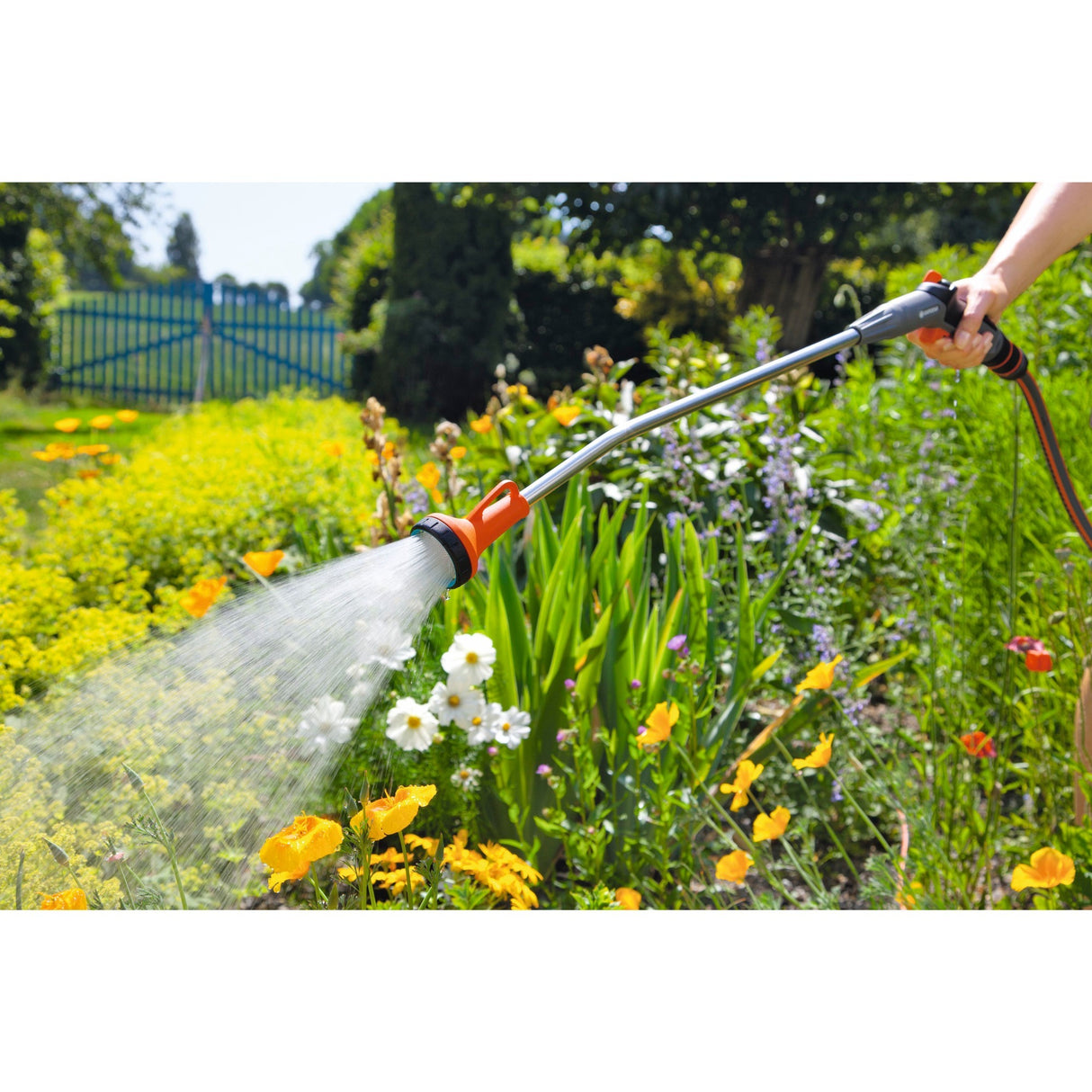 GARDENA Broes met verlengstuk