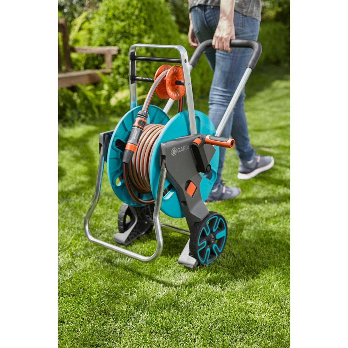 GARDENA Slangenwagen AquaRoll M Easy Set