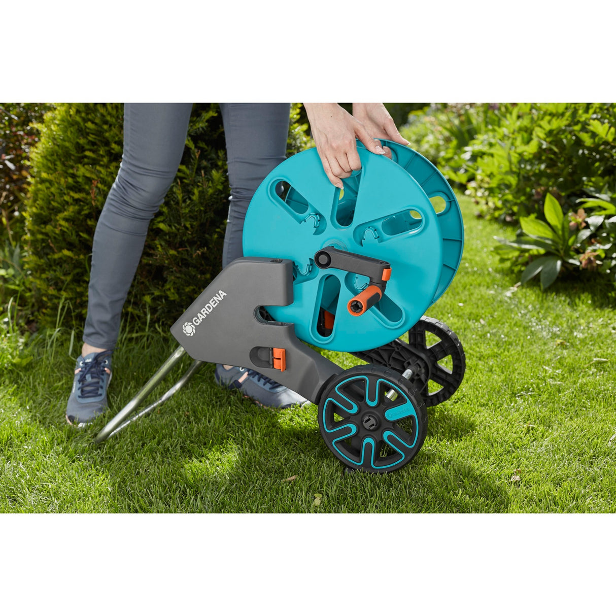 GARDENA Slangenwagen AquaRoll M Easy Set