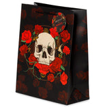 Schedel en rozen rode rozen - cadeautasje large