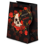 Schedel en rozen rode rozen - cadeautasje small