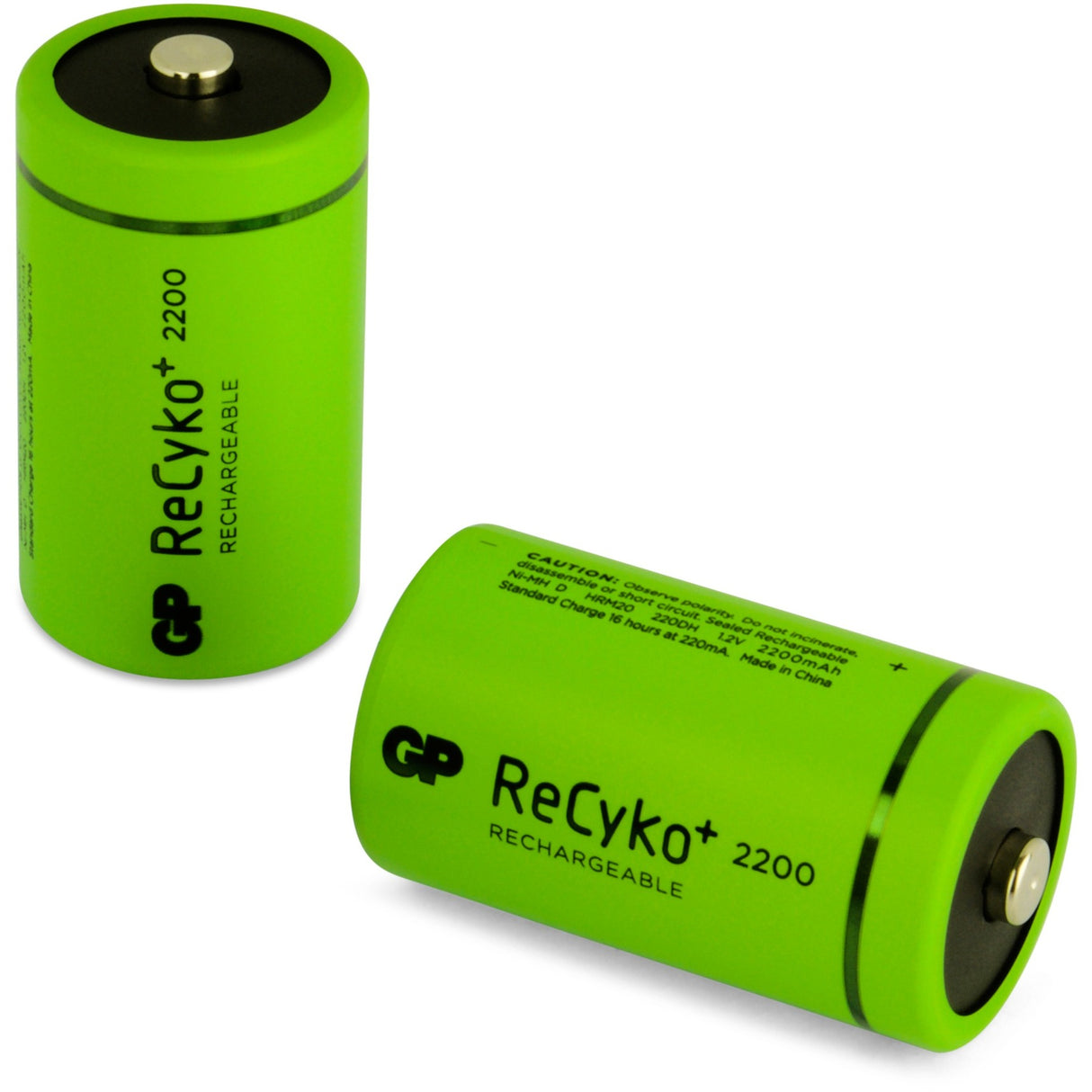 GP Batteries ReCyko+ D 2200 2 oplaadbare batterijen