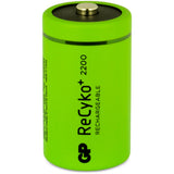 GP Batteries ReCyko+ D 2200 2 oplaadbare batterijen