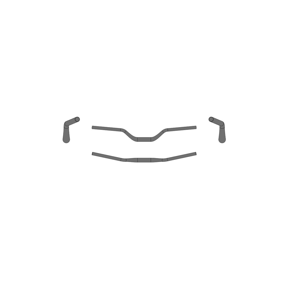 Stuur Ergotec Riser Bar 70 ø31.8mm x 780mm 70mm rise - zwart