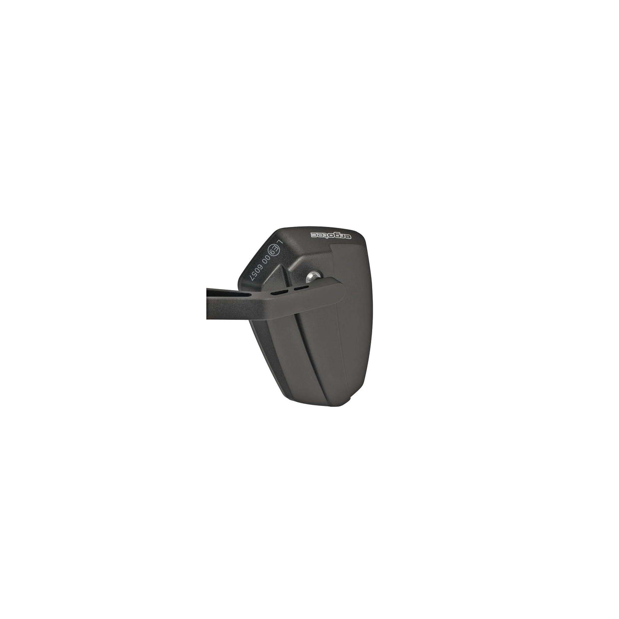 Ergotec Spiegel M-77 korte arm 120 x 80-55 mm aluminium zwart gezandstraald (K approved)