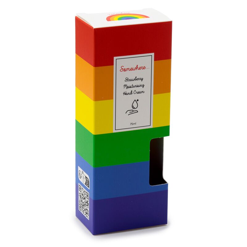 Somewhere regenboog handcreme 75ml - aardbei