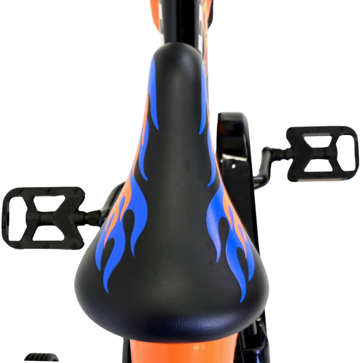 Hot wheels kinderfiets - jongens - 14 inch - zwart oranje blauw