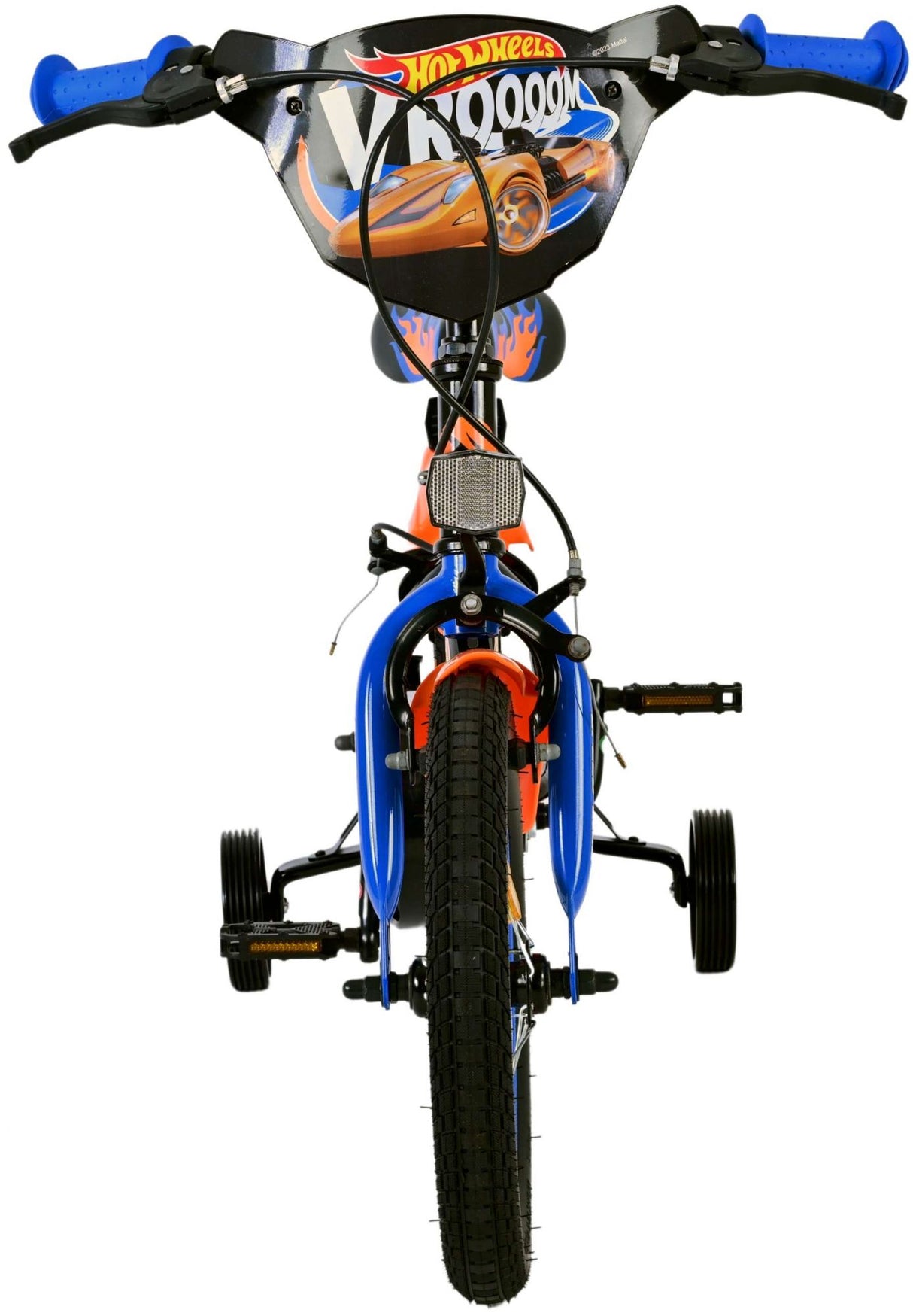 Hot wheels kinderfiets - jongens - 14 inch - zwart - twee handremmen