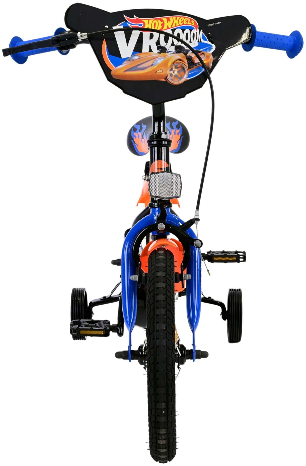 Hot wheels kinderfiets - jongens - 14 inch - zwart oranje blauw