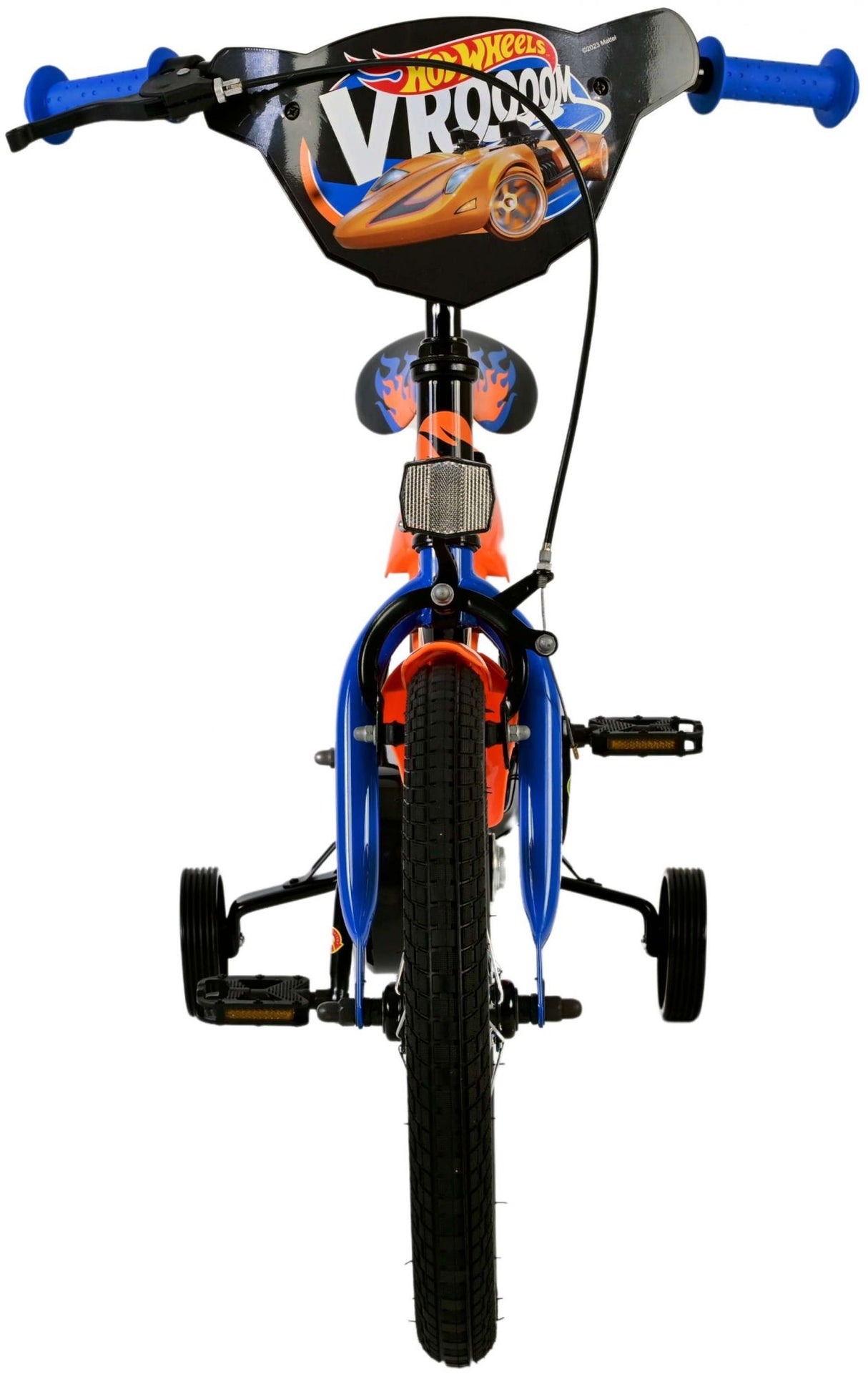 Hot wheels 16 inch fiets zwart oranje blauw 31656