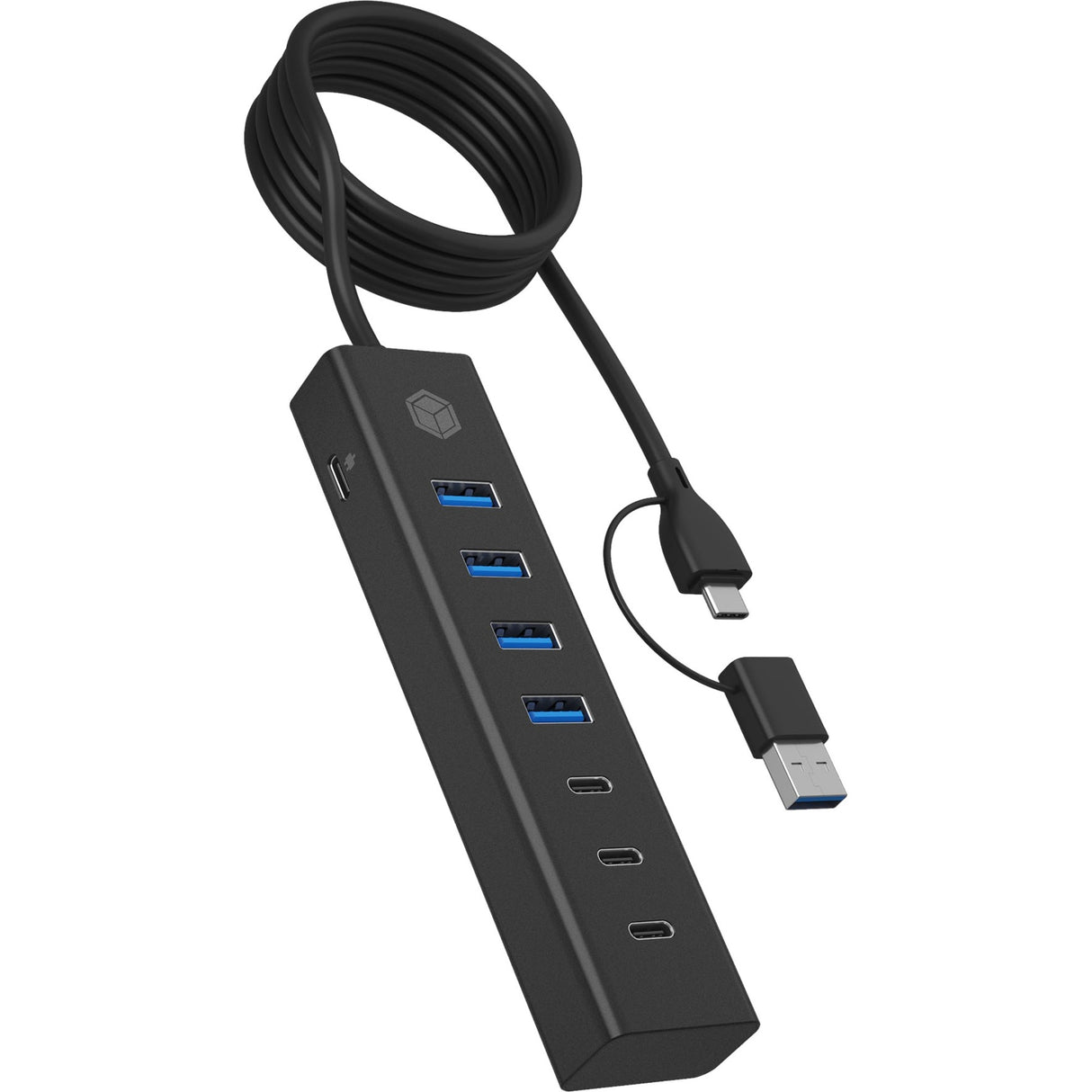 Icy box ib-hub1737-c3, 7-port usb 3.2 g