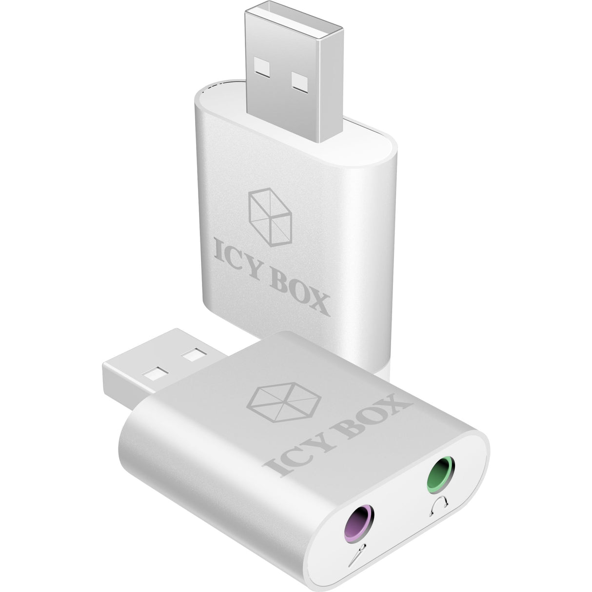 ICY BOX IB-AC527 USB naar audio en microfoon adapter