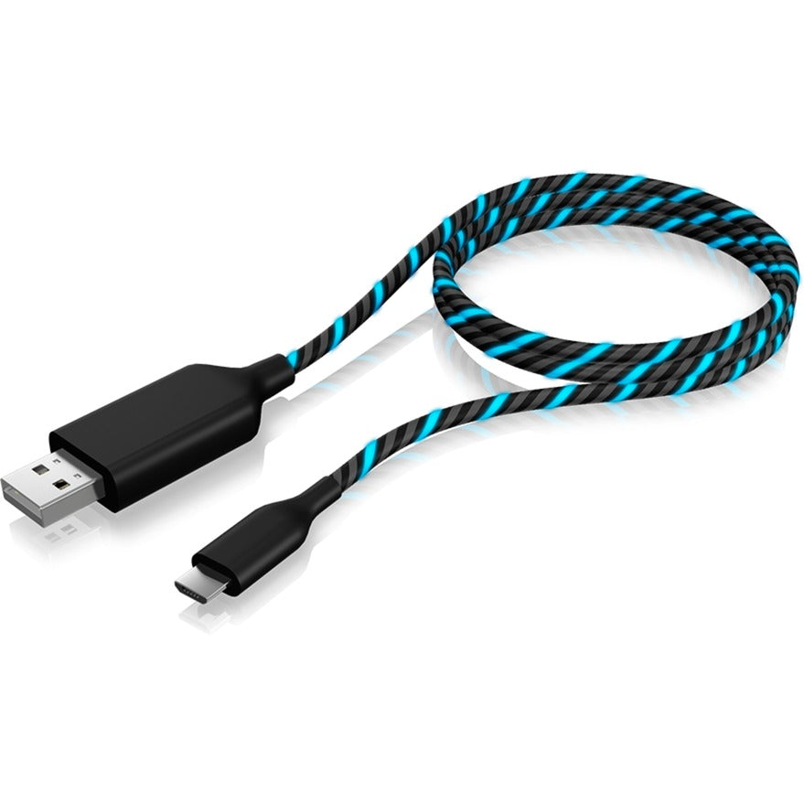 ICY BOX ICY BOX IB-CB023EL USB-A naar Micro-USB-B elektroluminesce