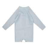 Blue stripes | blauw wit uv zwempak jongens