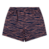 Vibrant stripes | blauw oranje uv zwembroek jongen