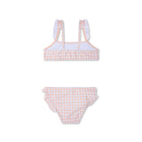 Sunset grid | oranje wit meisjes uv bikini