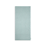 Resortstreep | groen witte katoenen handdoek 135 x 65 cm