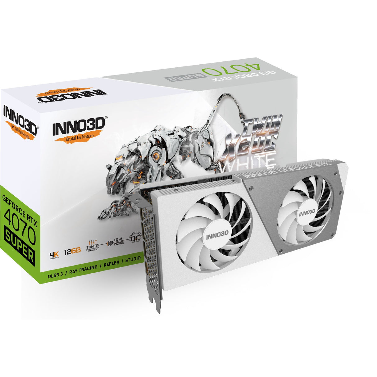 INNO3D GeForce RTX 4070 SUPER TWIN X2 OC WHITE
