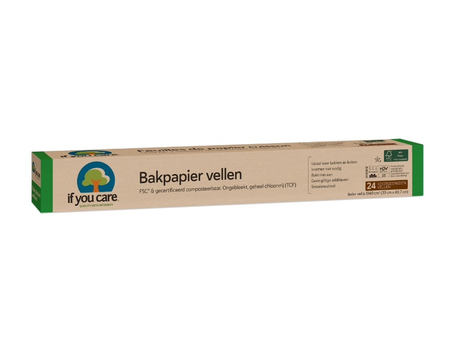 If you care bakpapier fsc - losse vellen 33cm x 40cm - 24 st.