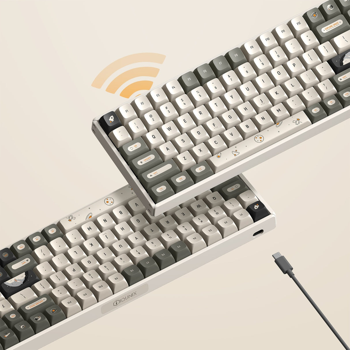 Iqunix f97 hitchhiker wireless mechanical keyboard