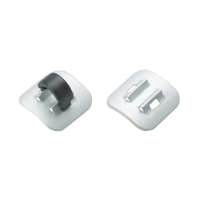 Jagwire alloy stick-on cable guide (4pcs) - silver