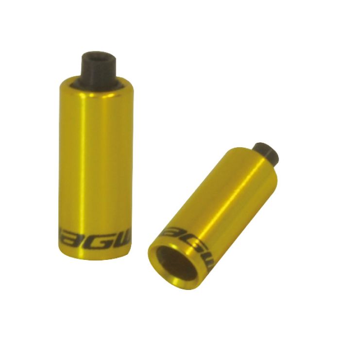 Jagwire end caps hooded - 4mm shift - alloy (30pcs) - gold