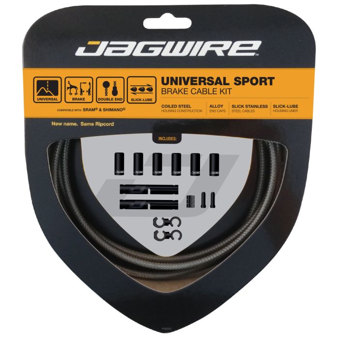 Jagwire universal sport brake kit - carbon silver