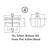 Jagwire frame plug pack - 4mm derailleur housing (2mm frame) (10pcs)