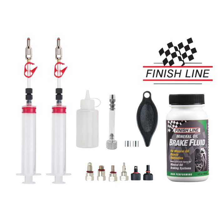 Jagwire pro mineral bleed kit - with finish line mineral oil (120ml)