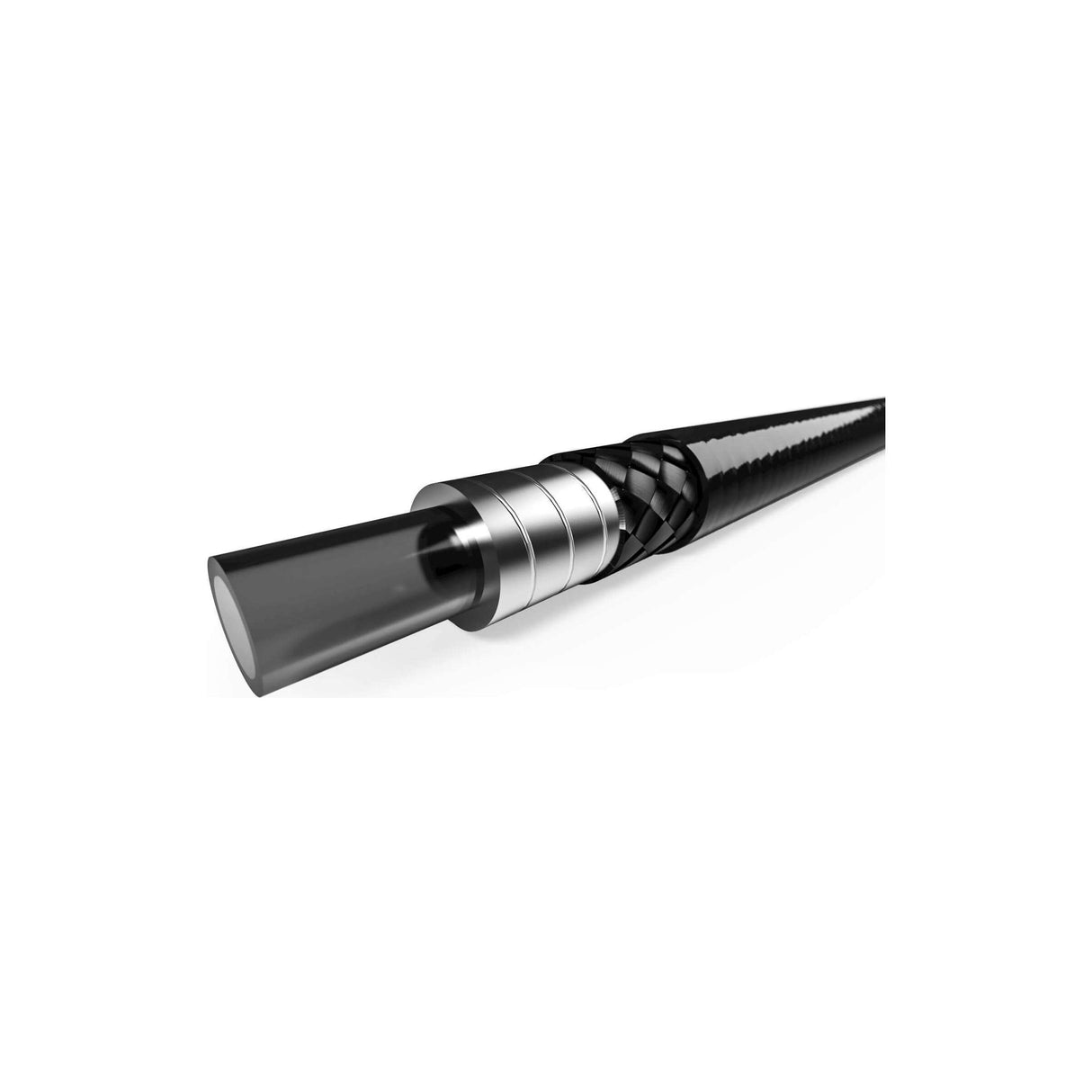 Elvedes rem buitenk 5mm zilver (10m) gevlochten 182038-10