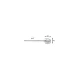 Elvedes schakel binnenk 2250mm RVS N-nip. 6472RVS-SHIM-49-SL