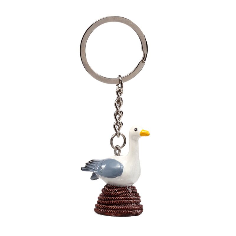 Seagull buoy zeemeeuw op touw sleutelhanger