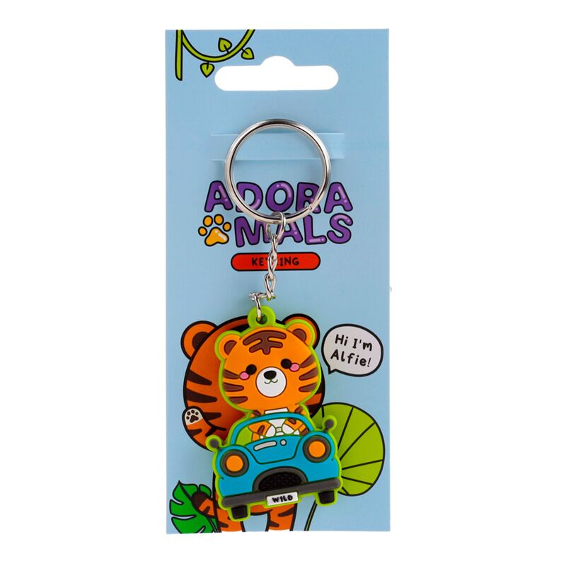 Alfie de tijger adoramals pvc sleutelhanger