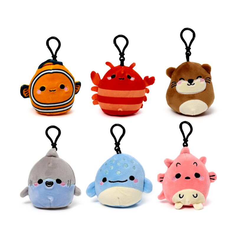 Squidglys adoramals zeeleven pluche sleutelhanger