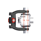 NewLooxs stuurhouder KlickFix E-bike Ø22-26mm klemmen + slot