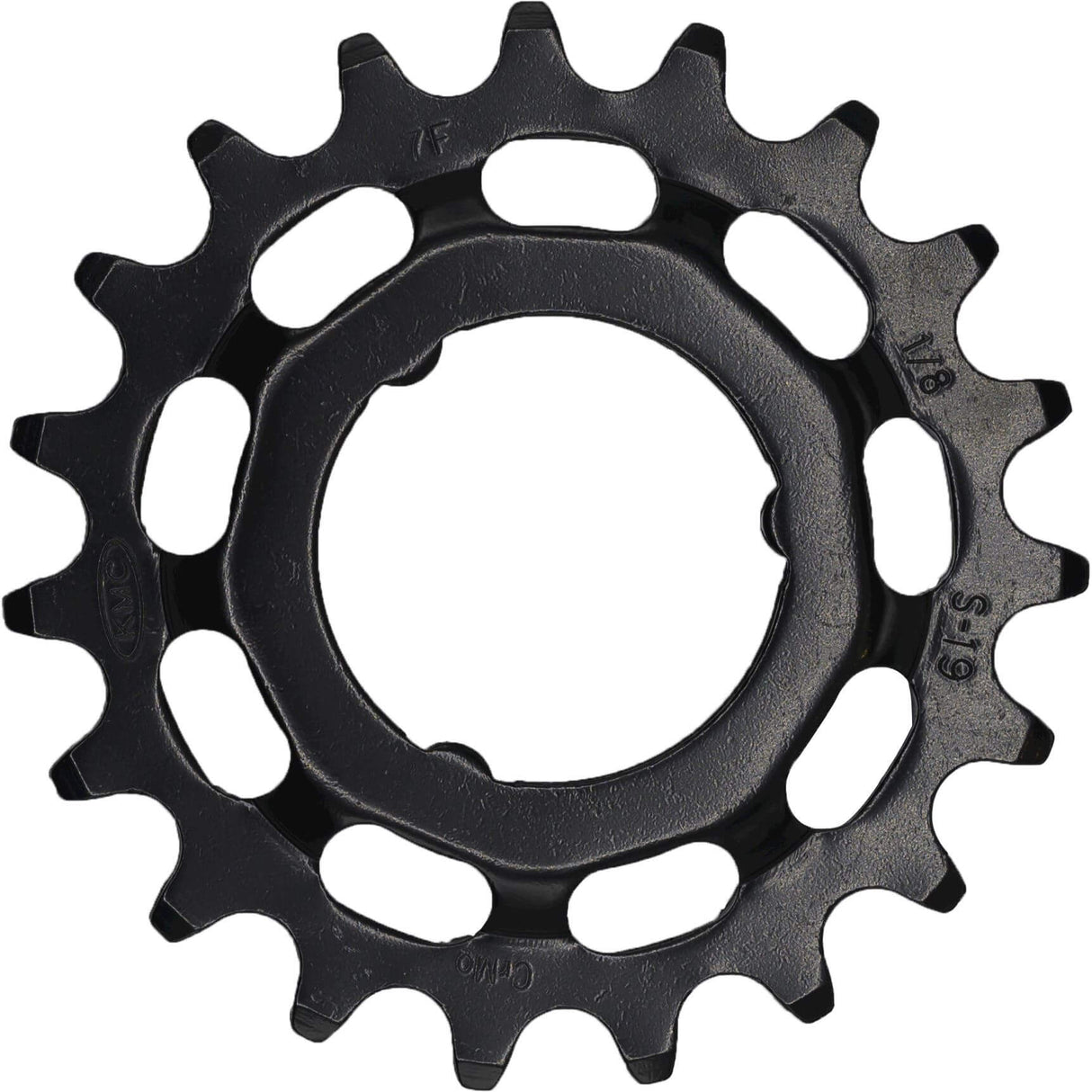 KMC Shimano tandwiel 17t, Chromoly Black