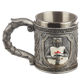 Decoratieve middeleeuwse ridder drinkbeker
