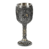 Decoratieve middeleeuwse ridder kasteel kelk
