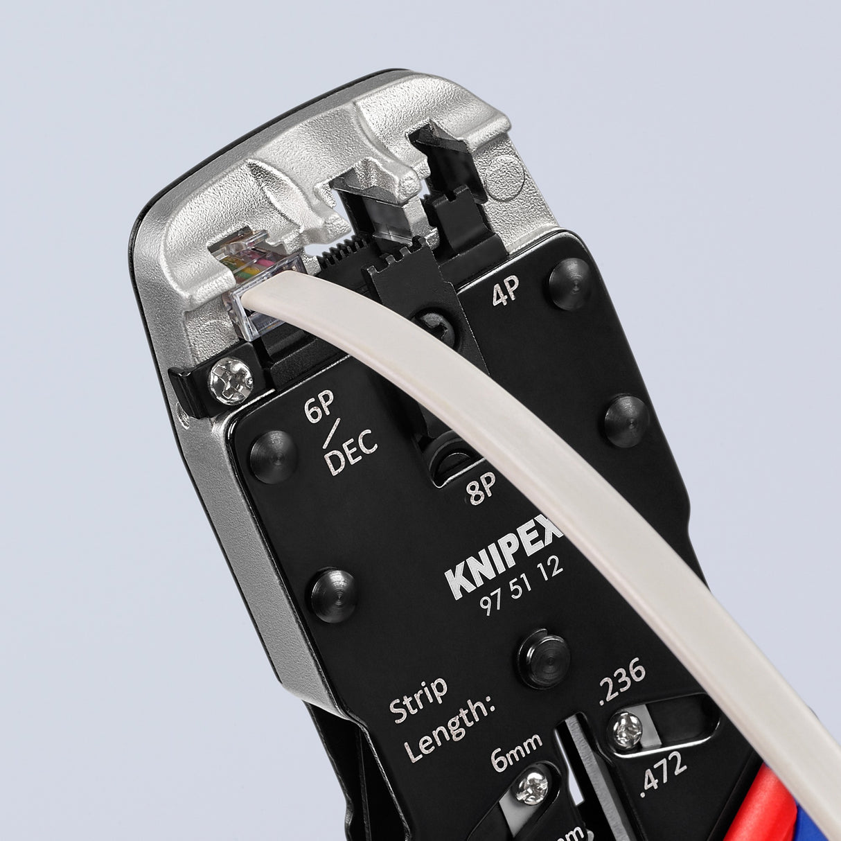 KNIPEX Krimptang voor Western-stekkers 975112