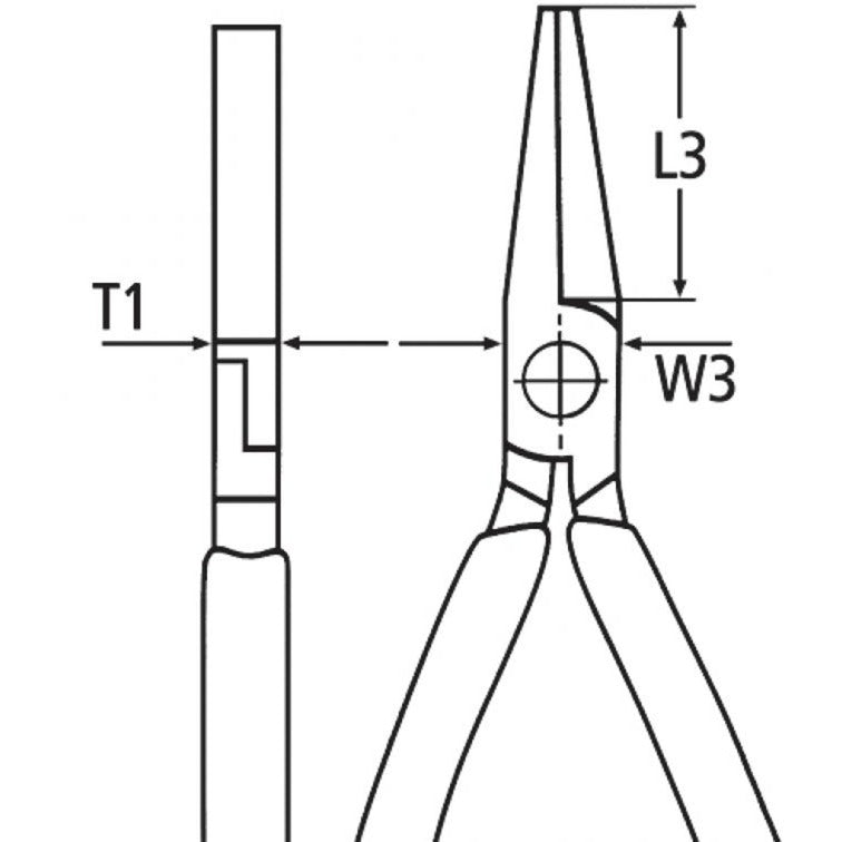 KNIPEX Platbuigtang 20 01 160